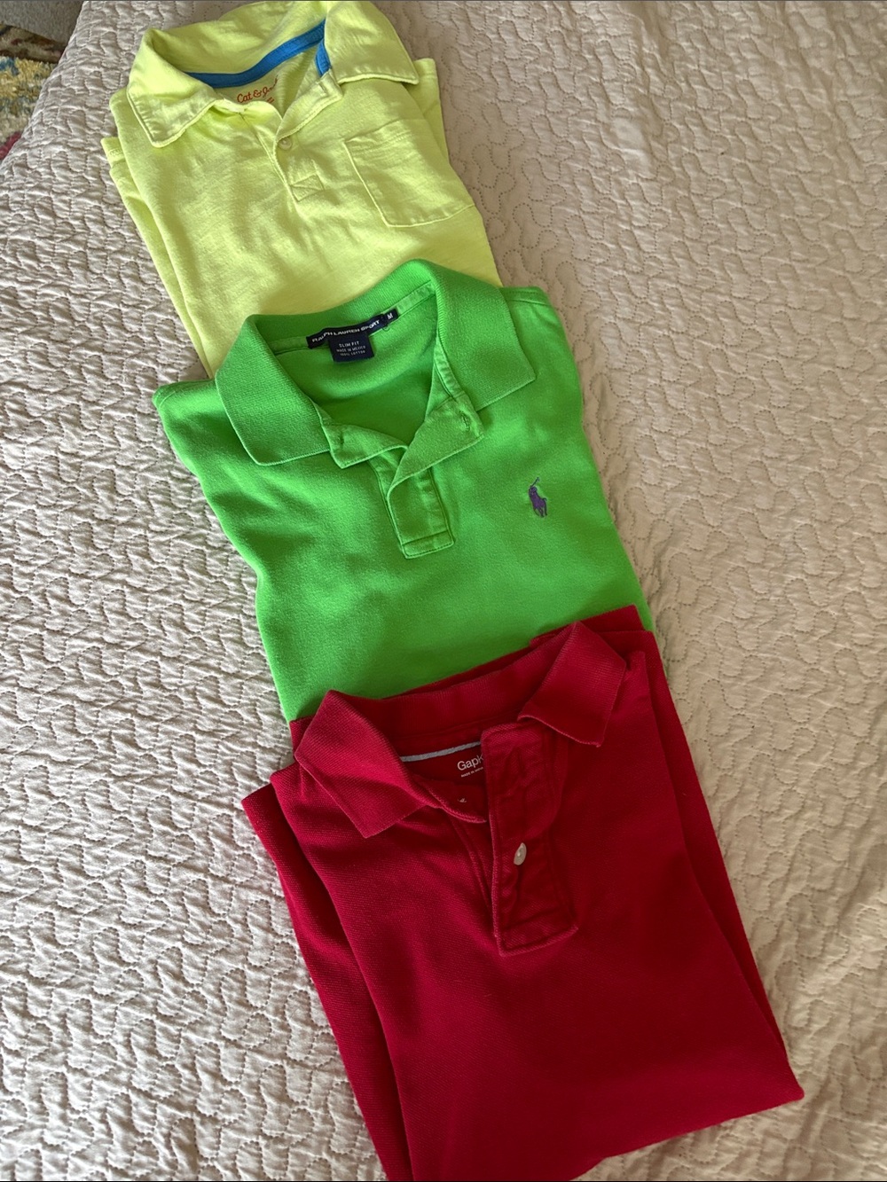 Boys 3-SZ 10 Polo shirts Cat&Jack Ralph Sport & GAP LS Exc shape